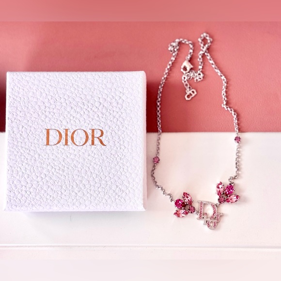 Dior Pink/Silver Necklace - Picture 3 of 3